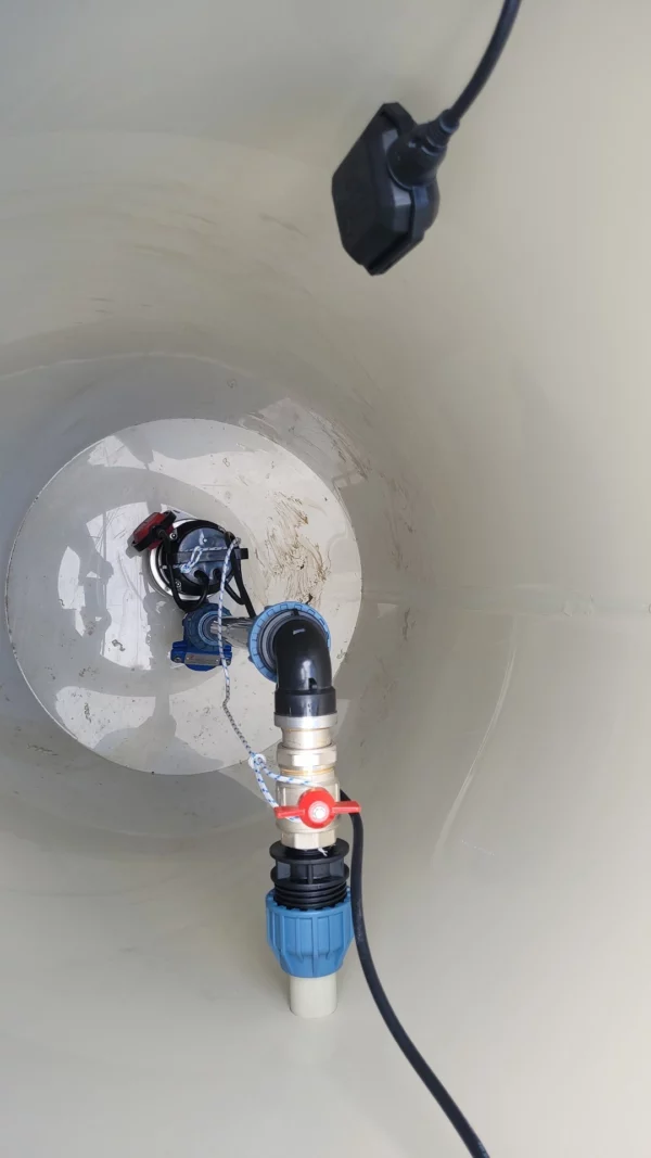 PP Műanyag szennyvízátemelő akna D1000x1500mm + Elpumps BT6877k darálós szivattyú - Image 2